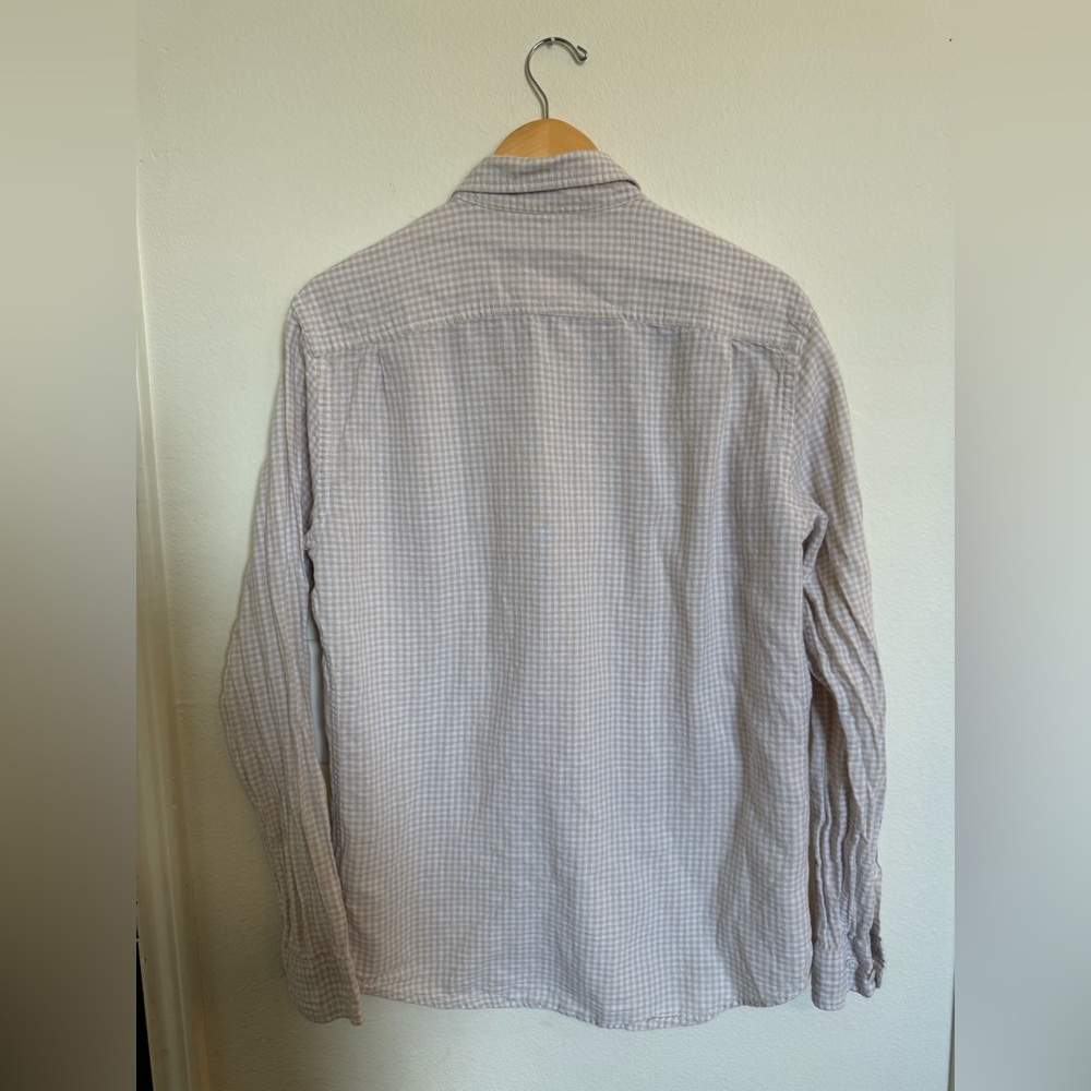 Amazon Essentials Beige Checkered Shirt - Picture 5 of 5